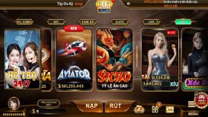 Giao diện chính của cổng game HIT CLUB