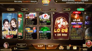 Giao diện bắt mắt của cổng game HIT CLUB