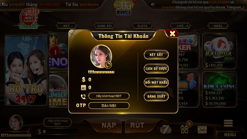 Hướng dẫn chi tiết quản lý tài khoản HIT CLUB